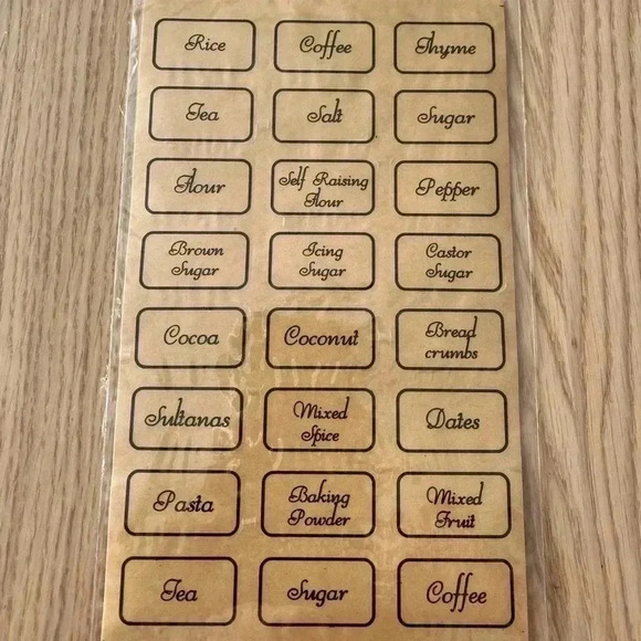 🆕Clear 48 Canister Labels 🆕 - Picture 3 of 4